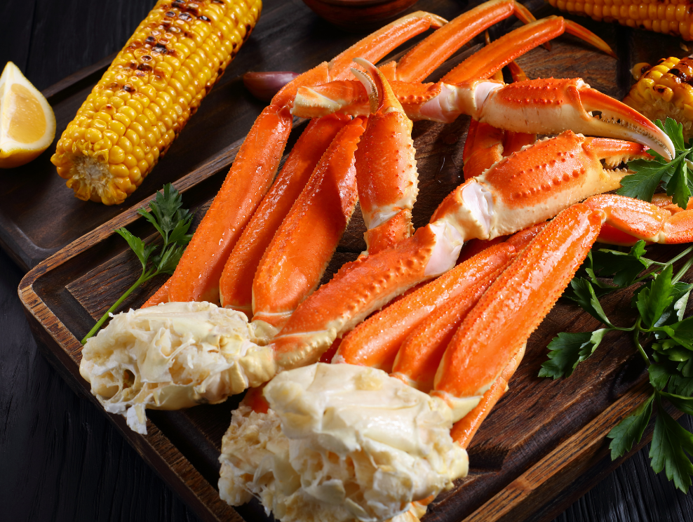 Pattes de crabe des neiges.